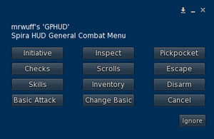 Basic Combat HUD Menu